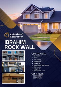 rock wall & graphy&steeko/Auto Garafi Contractor/home decor