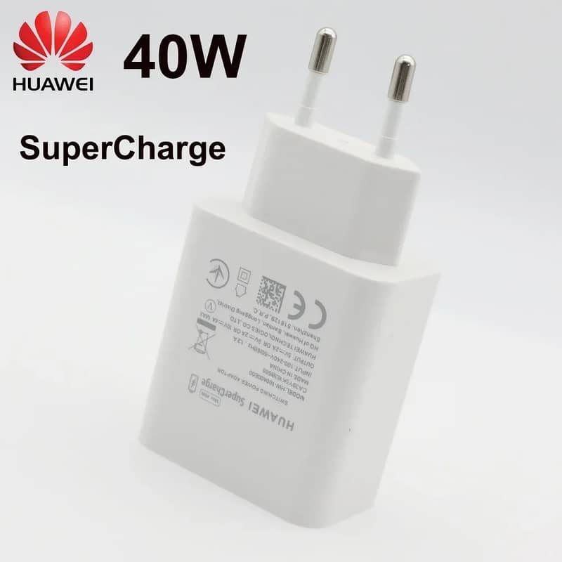 HUAWEI 40W ORIGINAL BOX PULLED CHARGER WITH CABLES 0