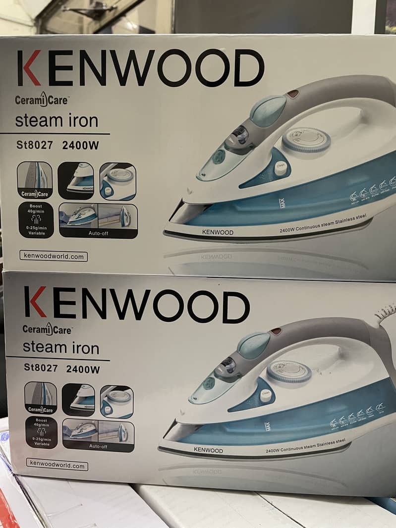 Kenwood steam iron 2400watt ceramic care Kenwood steam iron O32I-4495w 2