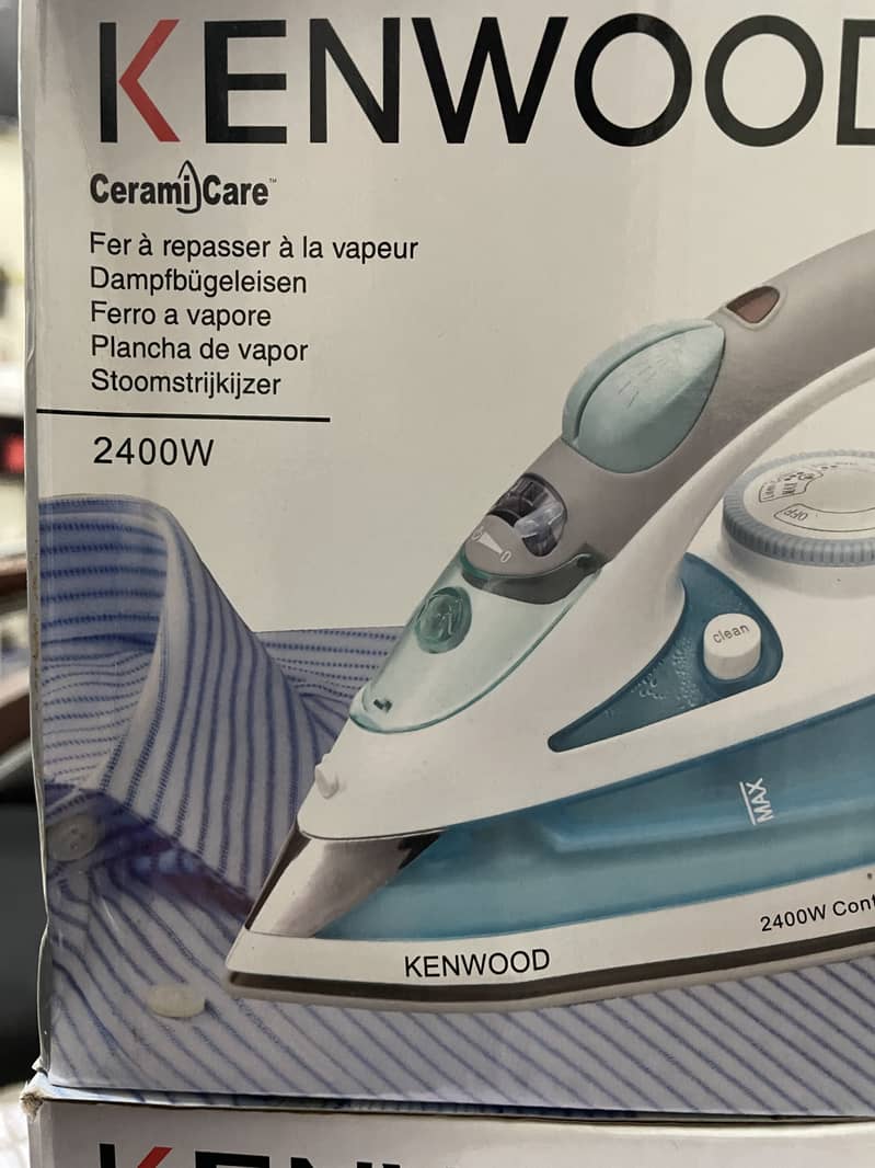 Kenwood steam iron 2400watt ceramic care Kenwood steam iron O32I-4495w 5