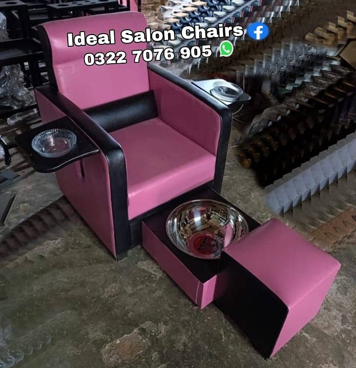 Beauty parlor chairs | shampoo unit | pedicure | cutti Saloon chairs 9