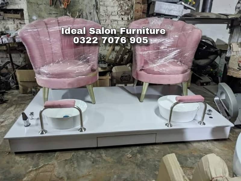 Beauty parlor chairs | shampoo unit | pedicure | cutti Saloon chairs 18