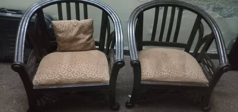 Wooden Sofa Set For Sale 0