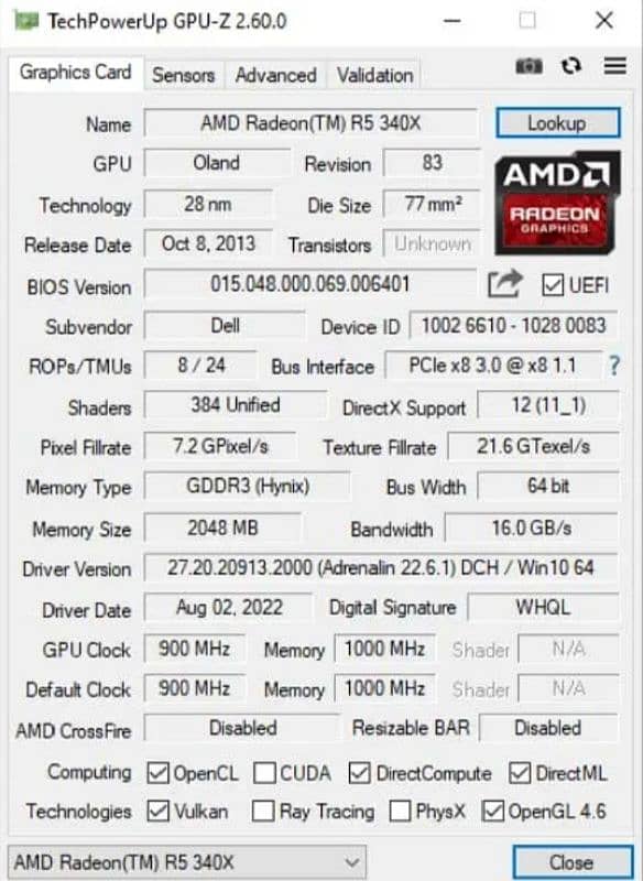 i5 3rd gen, 8GB RAM, 250GB Hard Disk, 2GB DDR 3 GPU 5