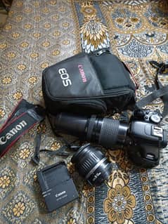 canon 600d with dual lens 18/55 and 75/300