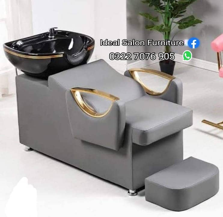 Beauty parlor chairs | shampoo unit | pedicure | cutti Saloon chairs 4