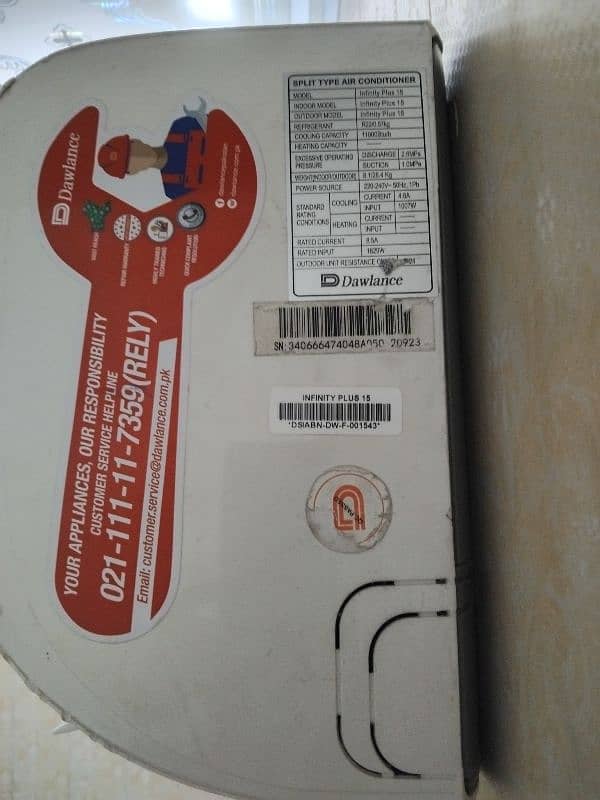 dawalance ¹ ton split ac non inverter just season used all. oky 1