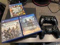 PS4 slim 1Tb with 2 controllers