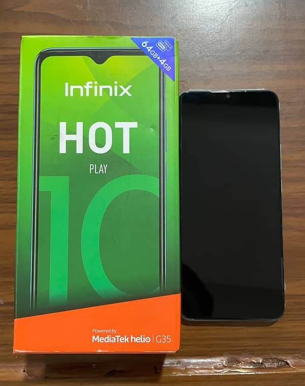 Infinix Hot 10 play pta approved with full Box 0