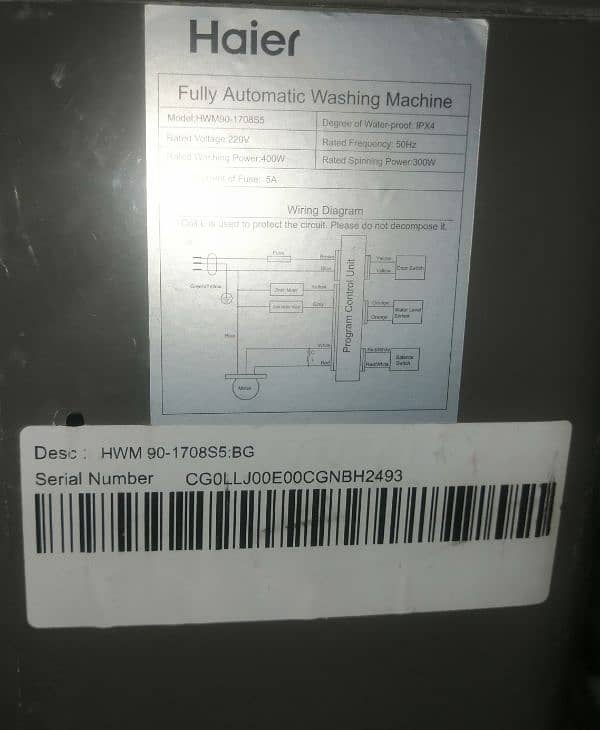 Haier Washing Machine Fully Automatic Slightly Used Like Brand New 13