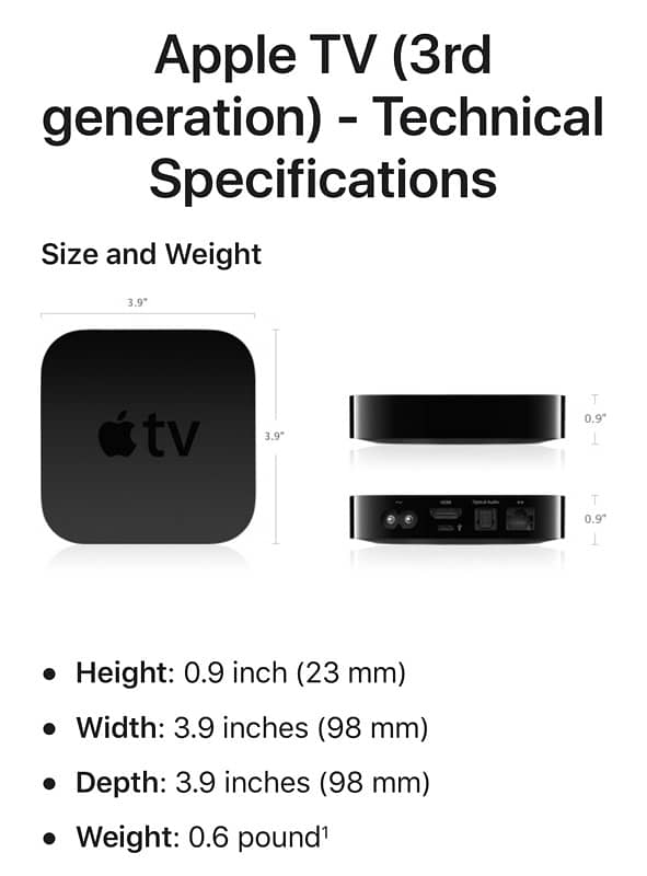 Apple TV 3rd generation 2