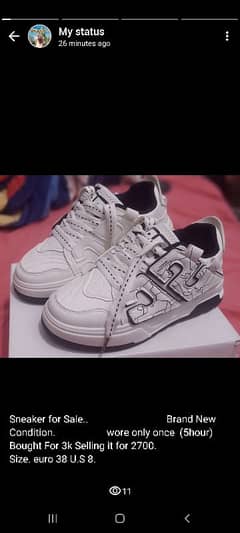 White Amazing New Sneaker 0