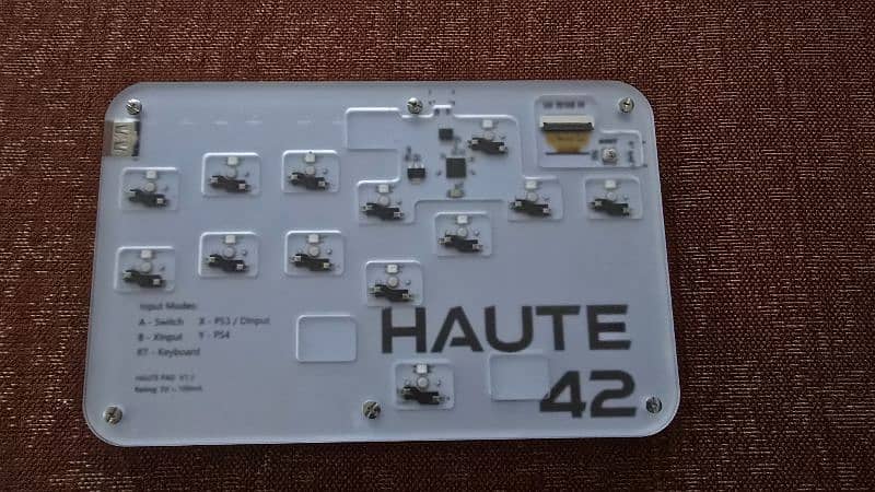 Haute 42 pad G13 leverless fight stick 1