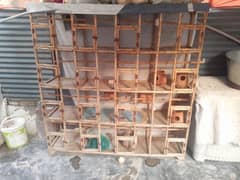 16 portion wooden cage