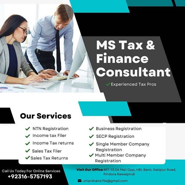 Filer/NTN/Sales Tax/Tax Consultant/FBR/Tax Filer/Income Tax Return 2