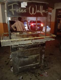 Fries Steel Counter With Fancy light Full setup