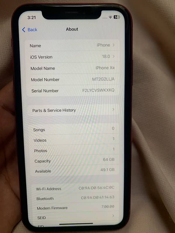 IPhone XR Pta 5