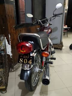 Qaidi 804 Honda CG 125 Model 24 Islamabad registration Number 804