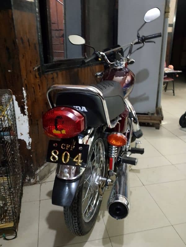 Qaidi 804 Honda CG 125 Model 24 Islamabad registration Number 804 0