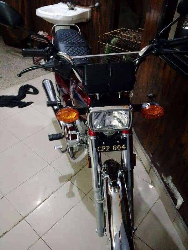 Qaidi 804 Honda CG 125 Model 24 Islamabad registration Number 804 2