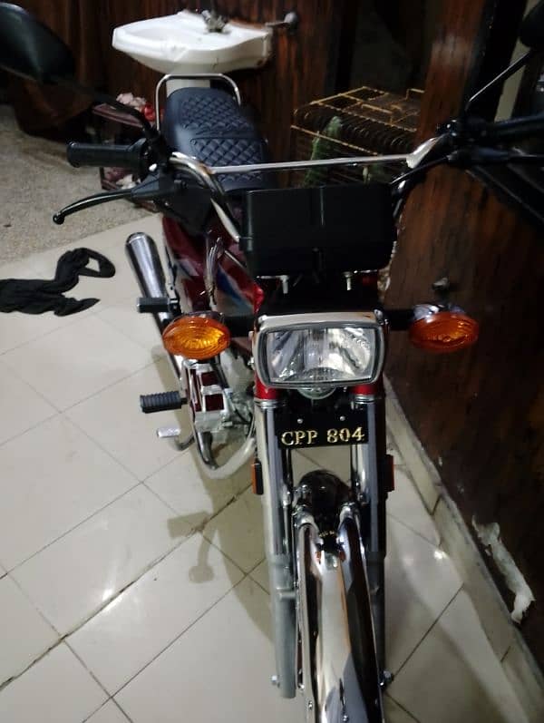 Qaidi 804 Honda CG 125 Model 24 Islamabad registration Number 804 5