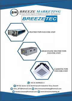 FAN COIL UNITS (Contact BREEZETEC)