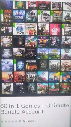 60 Xbox Games in single account ( Shared )