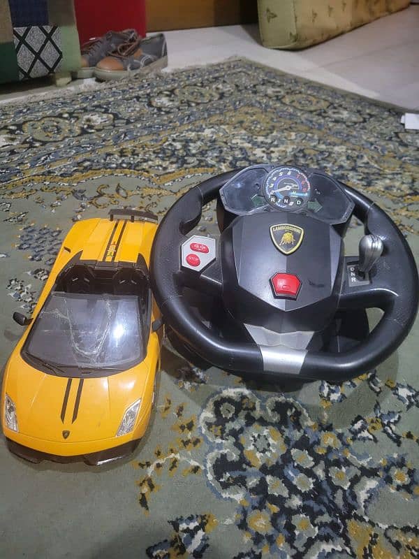 Lamborghini rc car with steering wheel 0