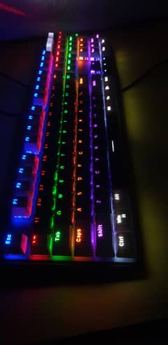 OCG Mechanical RGB Blue Switch Black and White Combo Design Keyboard