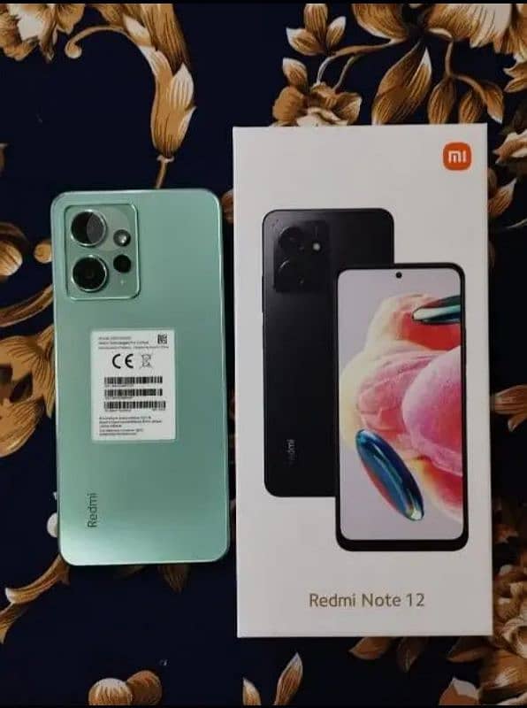 Redmi note 12 full box 8+4gb/128gb warranty available 2