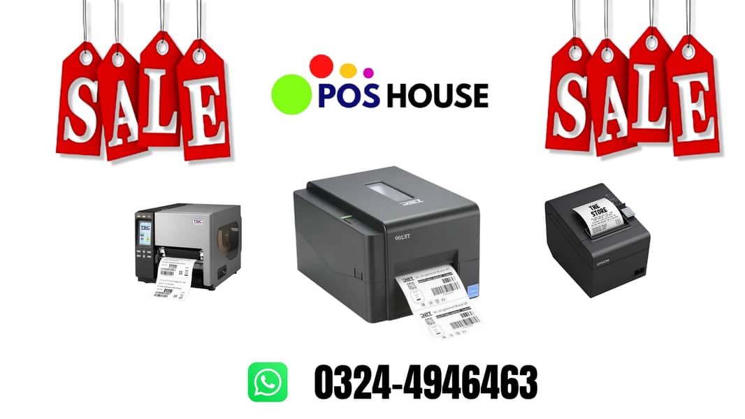 All in one pc , thermal printer , Barcode Printer  ,  Barcode Scanner 18