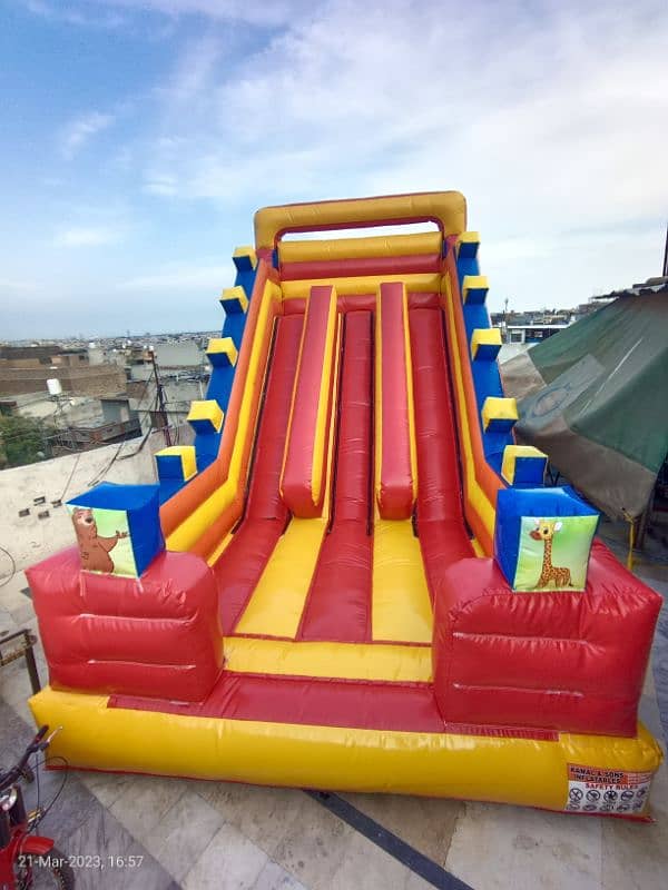 jumping castle slide magic show 1