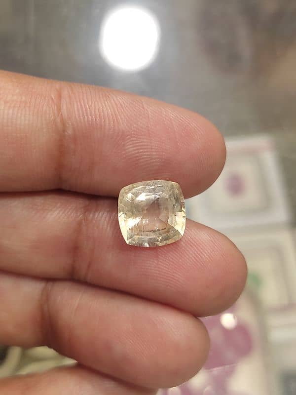 Natural Yellow Pukhraj Sapphire Stone 2