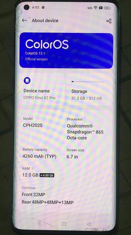 oppo find X2 pro 5g non pta sim working 12 512 2