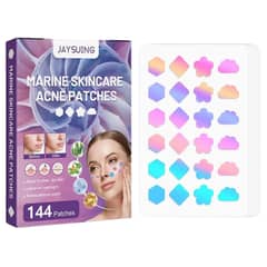 144Pcs Face Pimple Star Acne Patches,Hydrocolloid Fast Healing