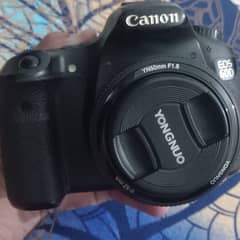 model 60D,lens YN 50mm,2batteries,62GB card,charger ,bag,body and lens