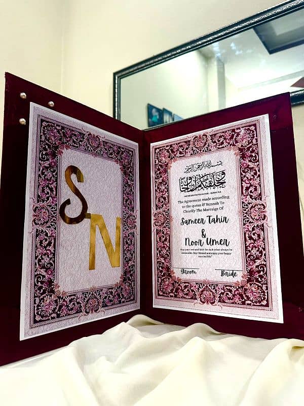 Customised Nikah Booklet|Customised Gift|Customised Wedding Gift 0