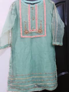 Naqshi semi formal 2 piece stitched dress for sale 0