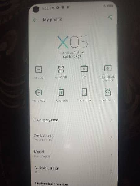 infinix hot 10 urgent sale 0