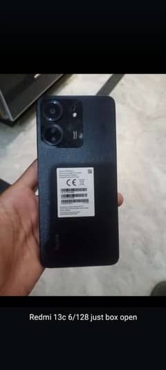 redmi 13c just box open 6gb /128 gb read ad