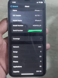 i phone x pta apprived 256 gb 0