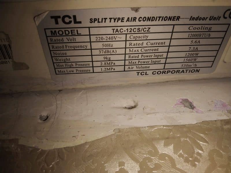 TCL ac 1 ton non inverter 8