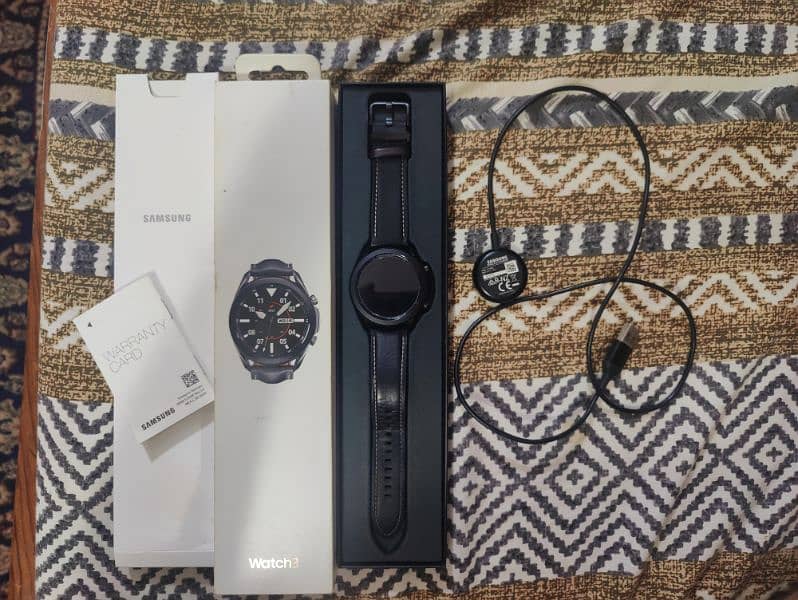 Samsung Galaxy watch 3 with box complete accessories mint condition 0