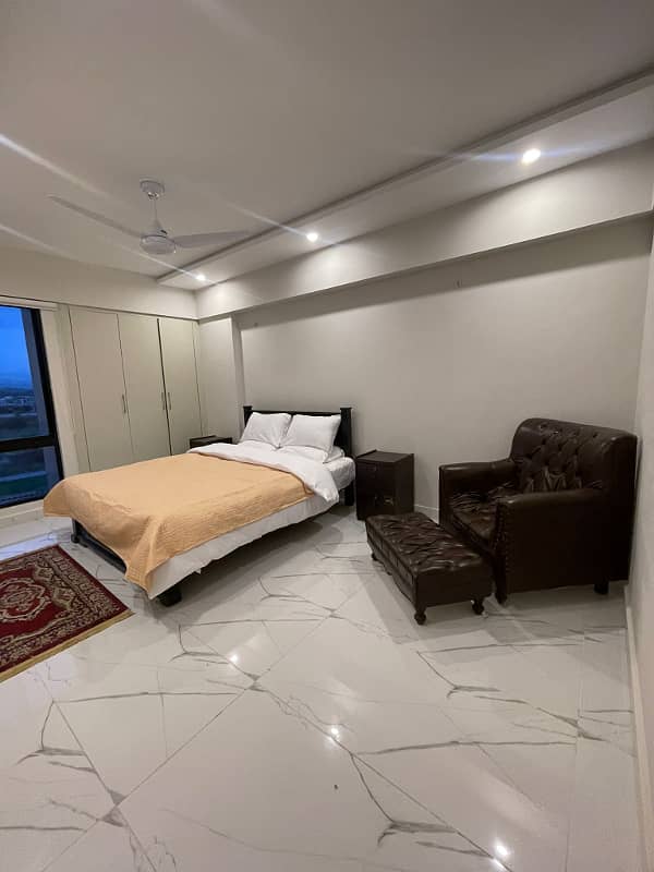 Furnished /SEMI FURNISHED 2 BED Bed Apartment (INCLUDING SEP SERVANT ROOM)With All Luxury Equipment's Available For Rent In Bahria Enclave Islamabad 5