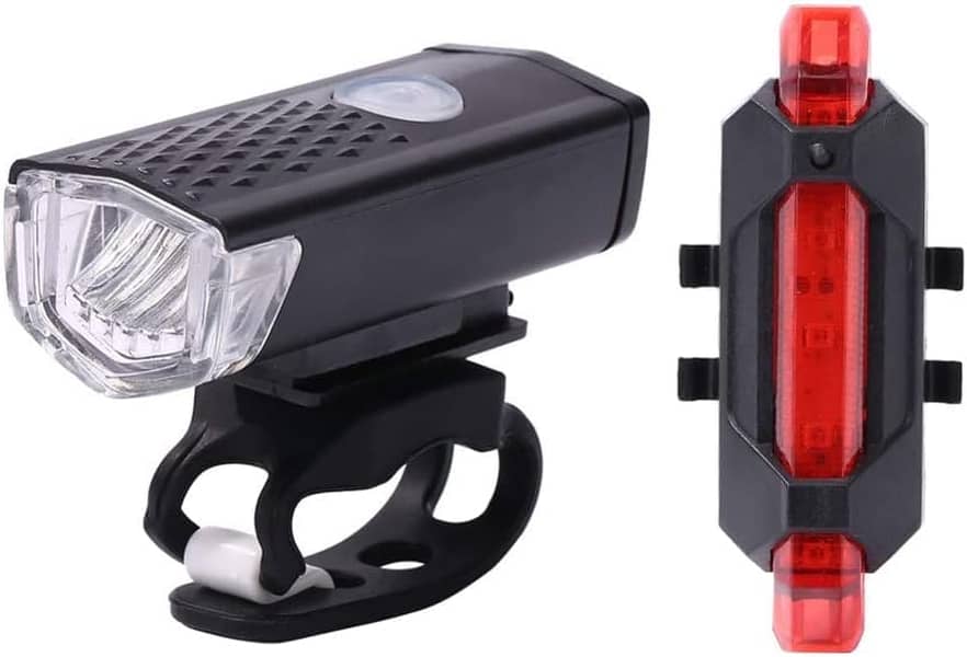 Bicycle Headlight Rechargeable USB Mountain Bike Warning Tail Light 1