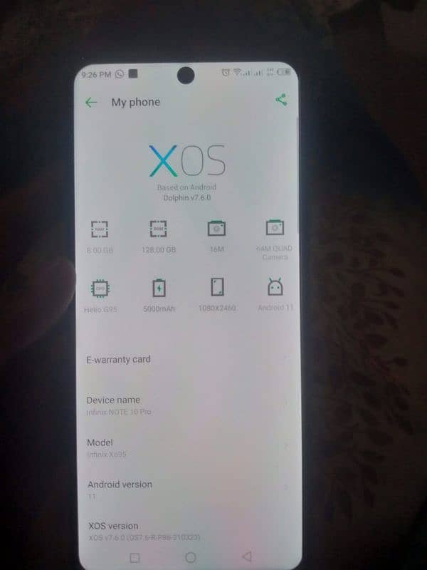 Infinix hot 10 pro 8/128 6