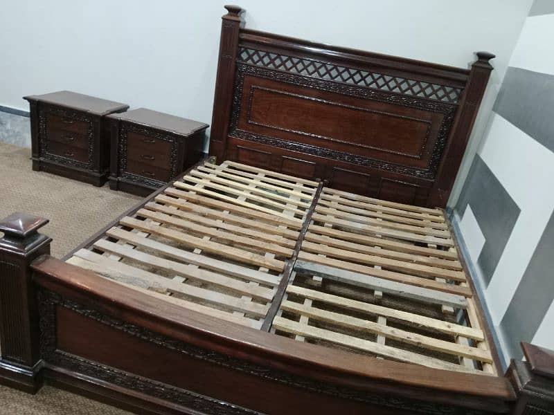 bed with side tables and dressing table for sale 3