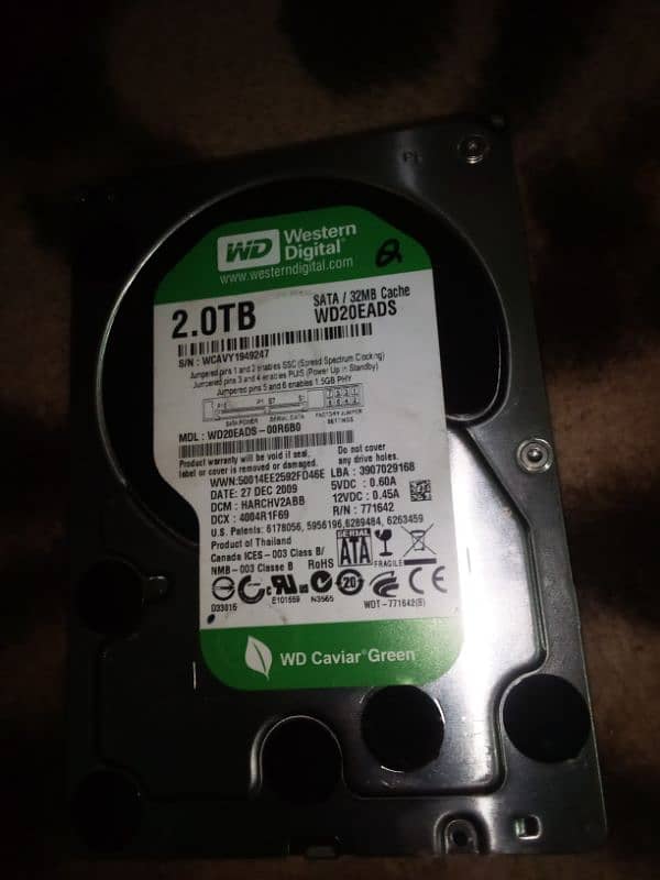 2 TB computer hard drive 0