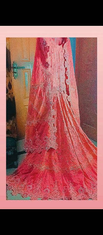 wedding lehenga, bridal wear or bridmaid, formal wedding wear, T-pink 1