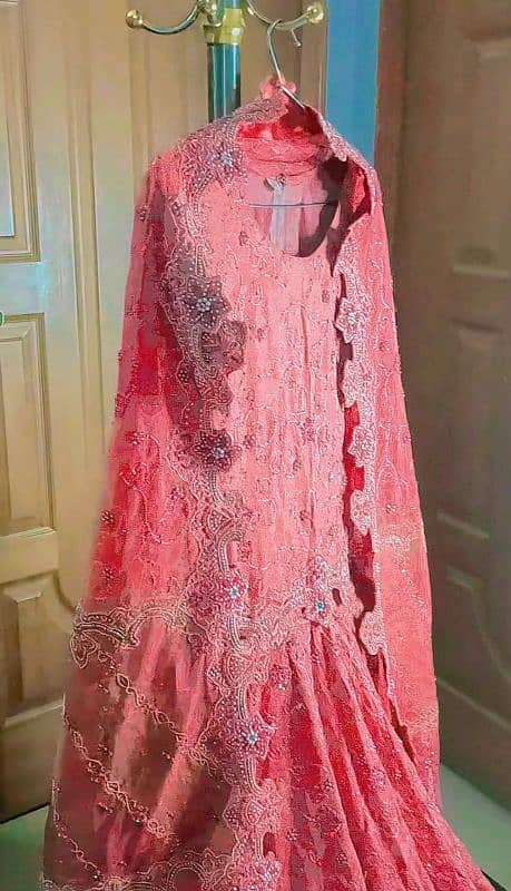 wedding lehenga, bridal wear or bridmaid, formal wedding wear, T-pink 3